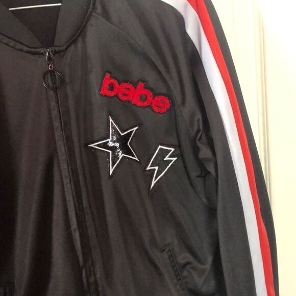 Bebe sport track jacket sz L - Picture 2 of 4